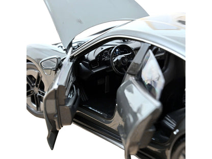 2024 Porsche Taycan Turbo S Slate Gray Neo 1/18 Diecast Model Car by Norev-3