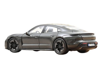 2024 Porsche Taycan Turbo S Slate Gray Neo 1/18 Diecast Model Car by Norev-4
