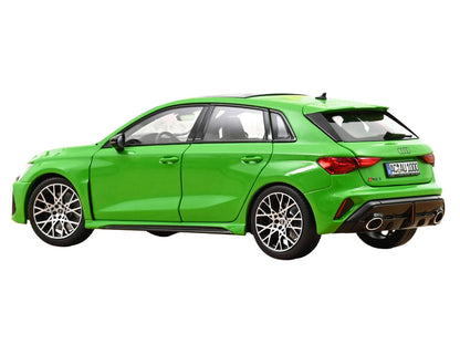 2025 Audi RS 3 Kyalami Green with Moonroof 1/18 Diecast Model Car by Norev-4