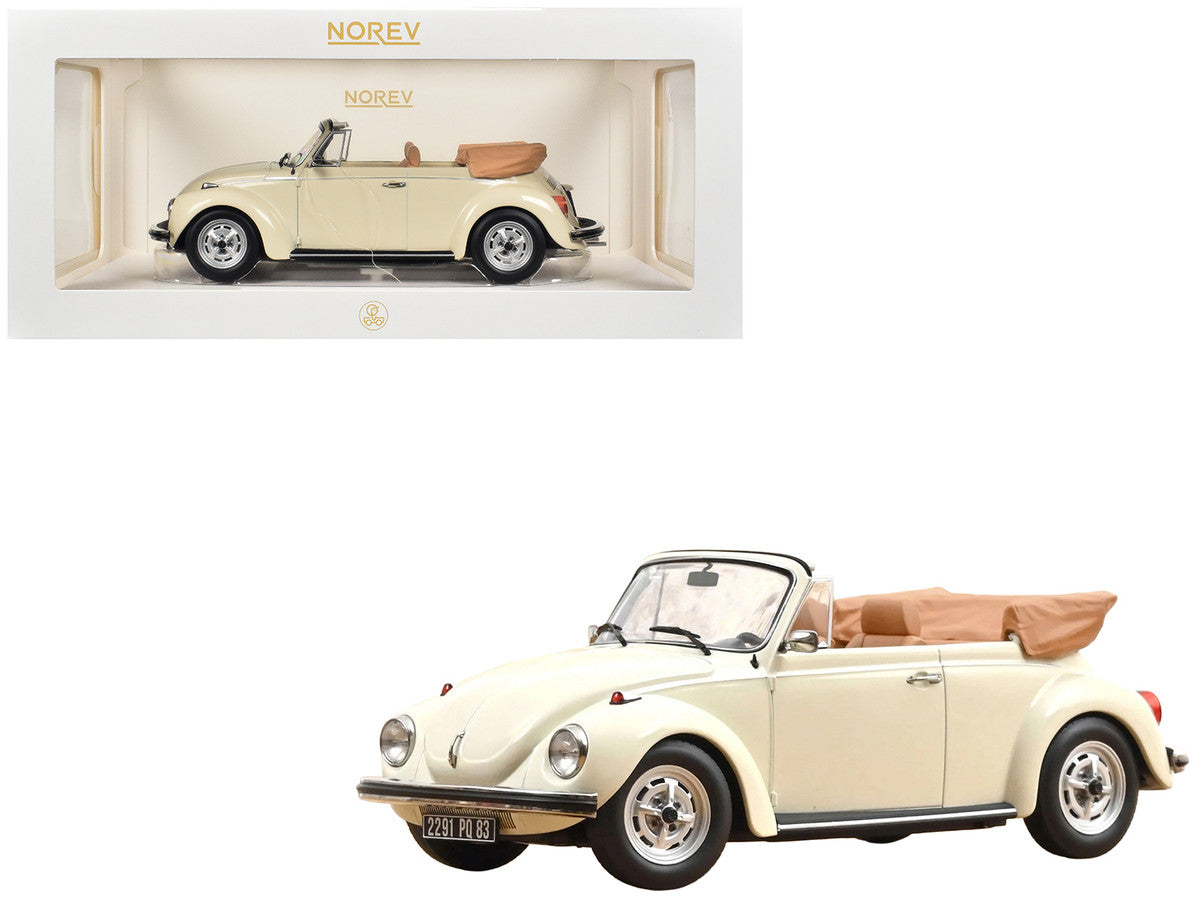 1972 Volkswagen 1303 Beetle Cabriolet Cream White 1/18 Diecast Model Car by Norev by Norev