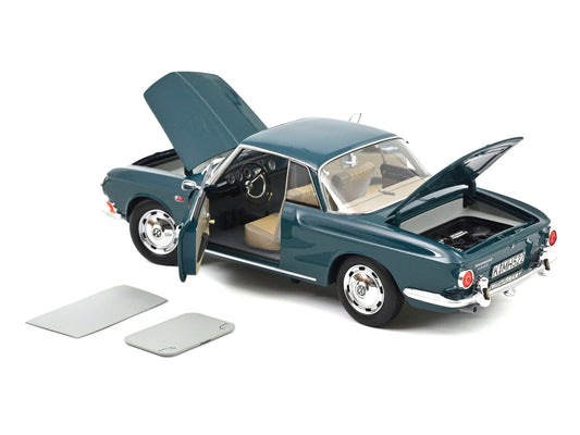 1963 Volkswagen Karmann Ghia 1500 Smaragd Green 1/18 Diecast Model Car by Norev by Norev