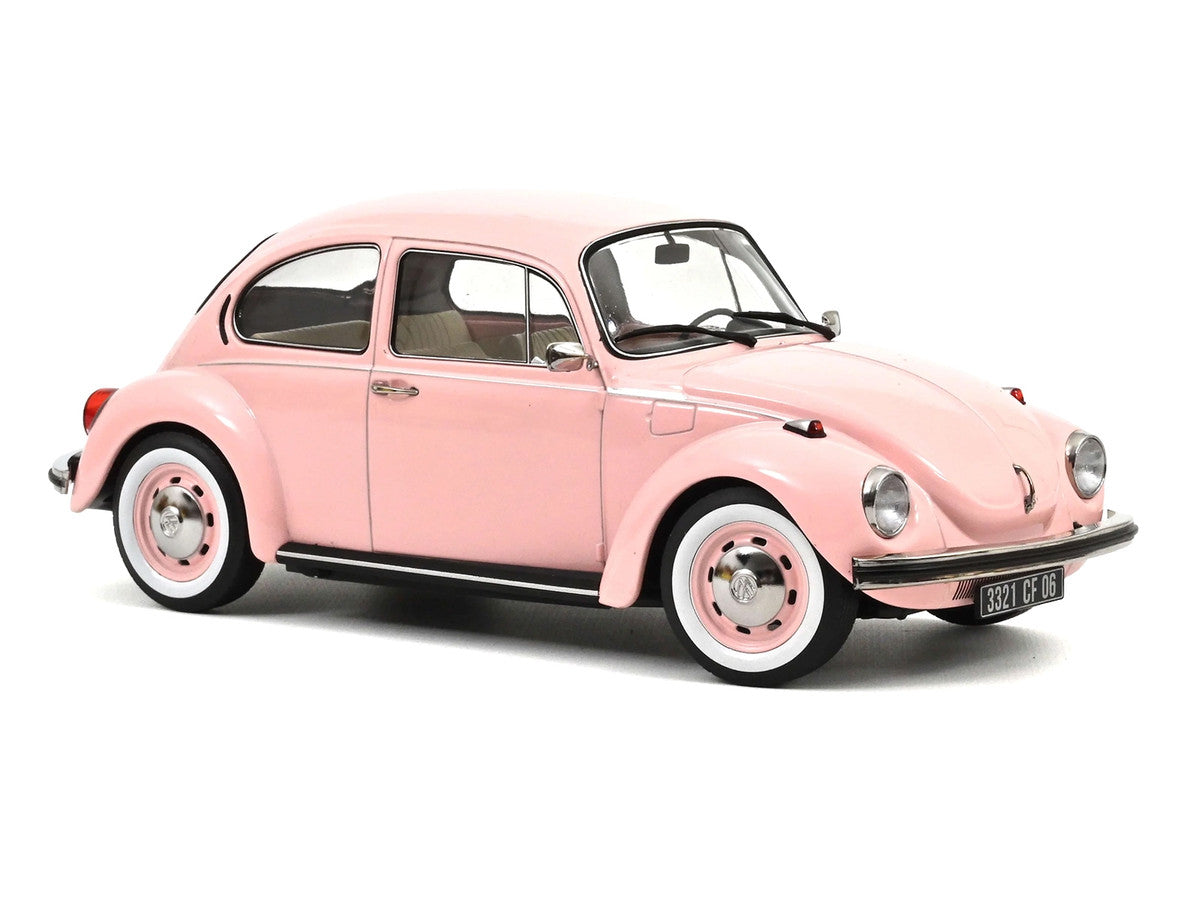 1973 Volkswagen 1303 Beetle Pastel Pink "New Baby Gift" 1/18 Diecast Model Car by Norev-1