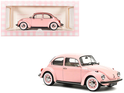 1973 Volkswagen 1303 Beetle Pastel Pink "New Baby Gift" 1/18 Diecast Model Car by Norev-0