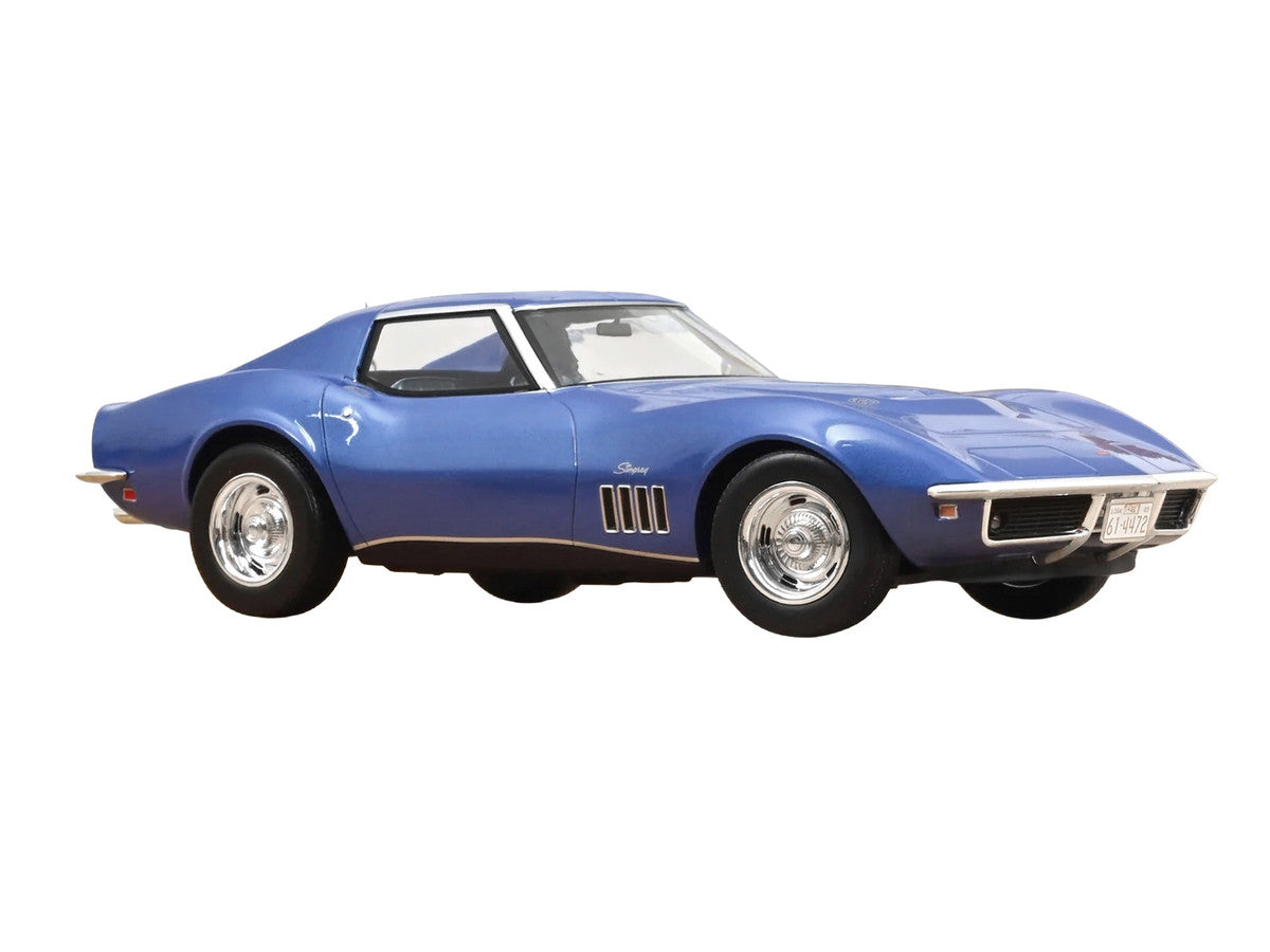 1969 Chevrolet Corvette Coupe Le Mans Blue Metallic with Blue Interior 1/18 Diecast Model Car by Norev-1