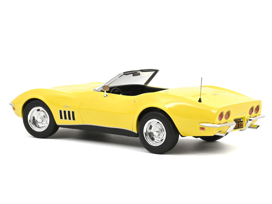 1969 Chevrolet Corvette Cabriolet Daytona Yellow 1/18 Diecast Model Car by Norev by Norev