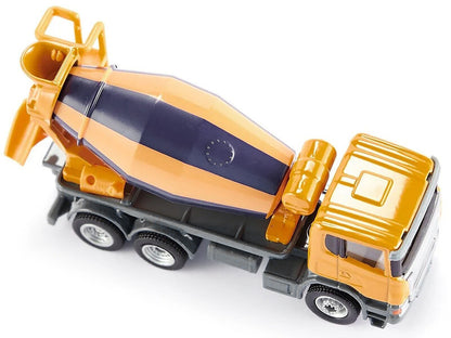 Scania Mixer Truck Yellow 1/87 (HO) Diecast Model by Siku by SIKU