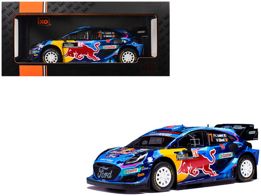 Ford Puma Rally1 #7 Pierre-Louis Loubet - Nicolas Gilsoul "Rally Sweden" (2023) 1/18 Diecast Model Car by IXO Models by IXO