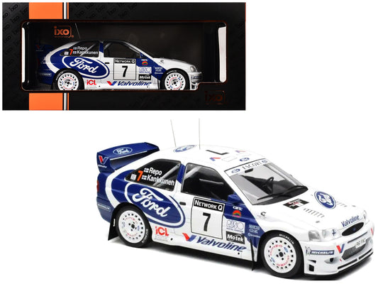 Ford Escort WRC #7 Juha Kankkunen - Juha Repo 2nd Place "RAC Rally" (1998) 1/18 Diecast Model Car by IXO Models by IXO