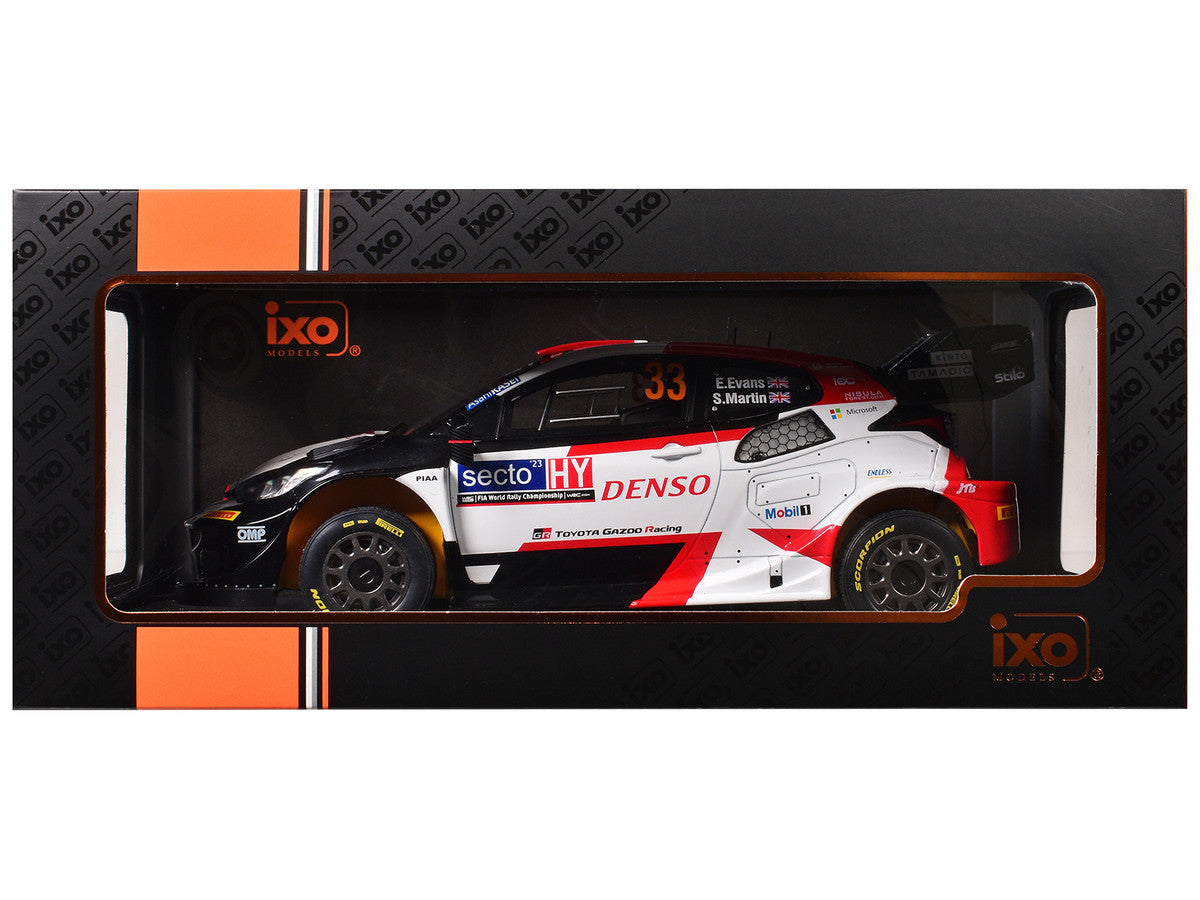 Toyota GR Yaris Rally1 Hybrid #33 Elfyn Evans - Scott Martin Winner "Rally Finland" (2023) 1/18 Diecast Model Car by IXO Models by IXO