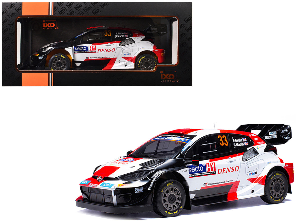 Toyota GR Yaris Rally1 Hybrid #33 Elfyn Evans - Scott Martin Winner "Rally Finland" (2023) 1/18 Diecast Model Car by IXO Models by IXO