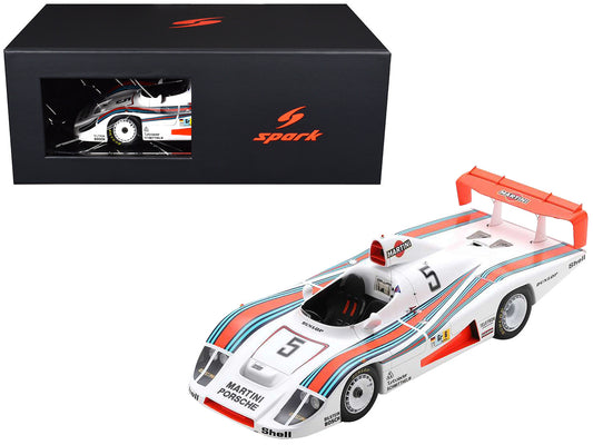 Porsche 936/78 #5 Jacky Ickx - Henri Pescarolo - Jochen Mass "Martini Racing Porsche System" "24 Hours of Le Mans" (1978) with Acrylic Display Case 1/18 Model Car by Spark by Spark