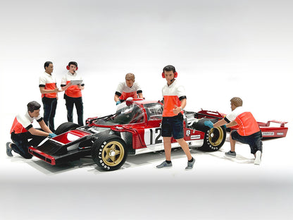 "Race Crew" 6 piece Figure Set for 1/18 scale models by American Diorama by American Diorama