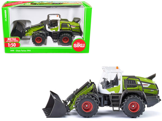 Claas Torion 1914 Wheel Loader Green and White 1/50 Diecast Model by Siku by SIKU
