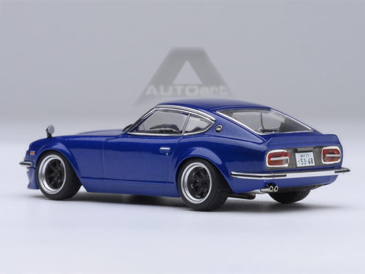 Nissan Fairlady Z RHD (Right Hand Drive) "Akuma No Z" Blue Metallic "Wangan Midnight - Comic #1 Version" Manga 1/64 Model Car by Autoart by Autoart