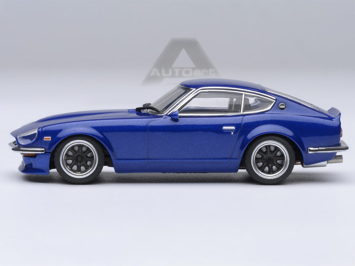 Nissan Fairlady Z RHD (Right Hand Drive) "Akuma No Z" Blue Metallic "Wangan Midnight - Comic #4 Version" Manga 1/64 Model Car by Autoart by Autoart