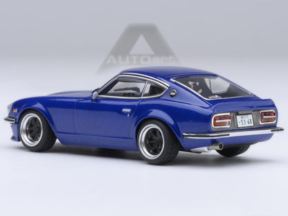 Nissan Fairlady Z RHD (Right Hand Drive) "Akuma No Z" Blue Metallic "Wangan Midnight - Comic #4 Version" Manga 1/64 Model Car by Autoart by Autoart