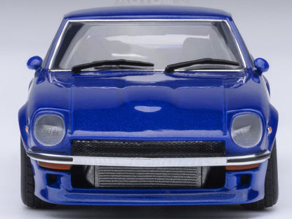 Nissan Fairlady Z RHD (Right Hand Drive) "Akuma No Z" Blue Metallic "Wangan Midnight - Comic #4 Version" Manga 1/64 Model Car by Autoart by Autoart