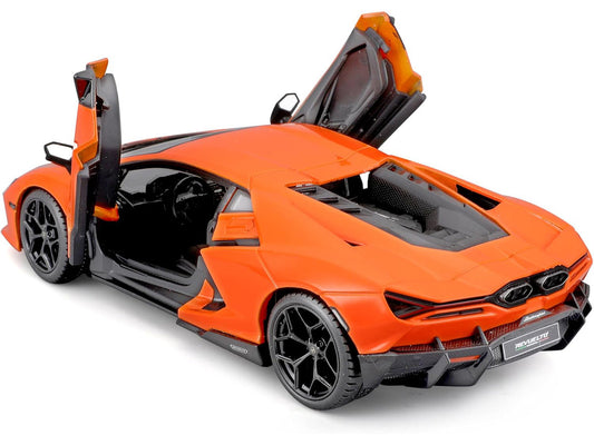 Lamborghini Revuelto Orange "Italian Design" Series 1/24 Diecast Model Car by Bburago by Bburago