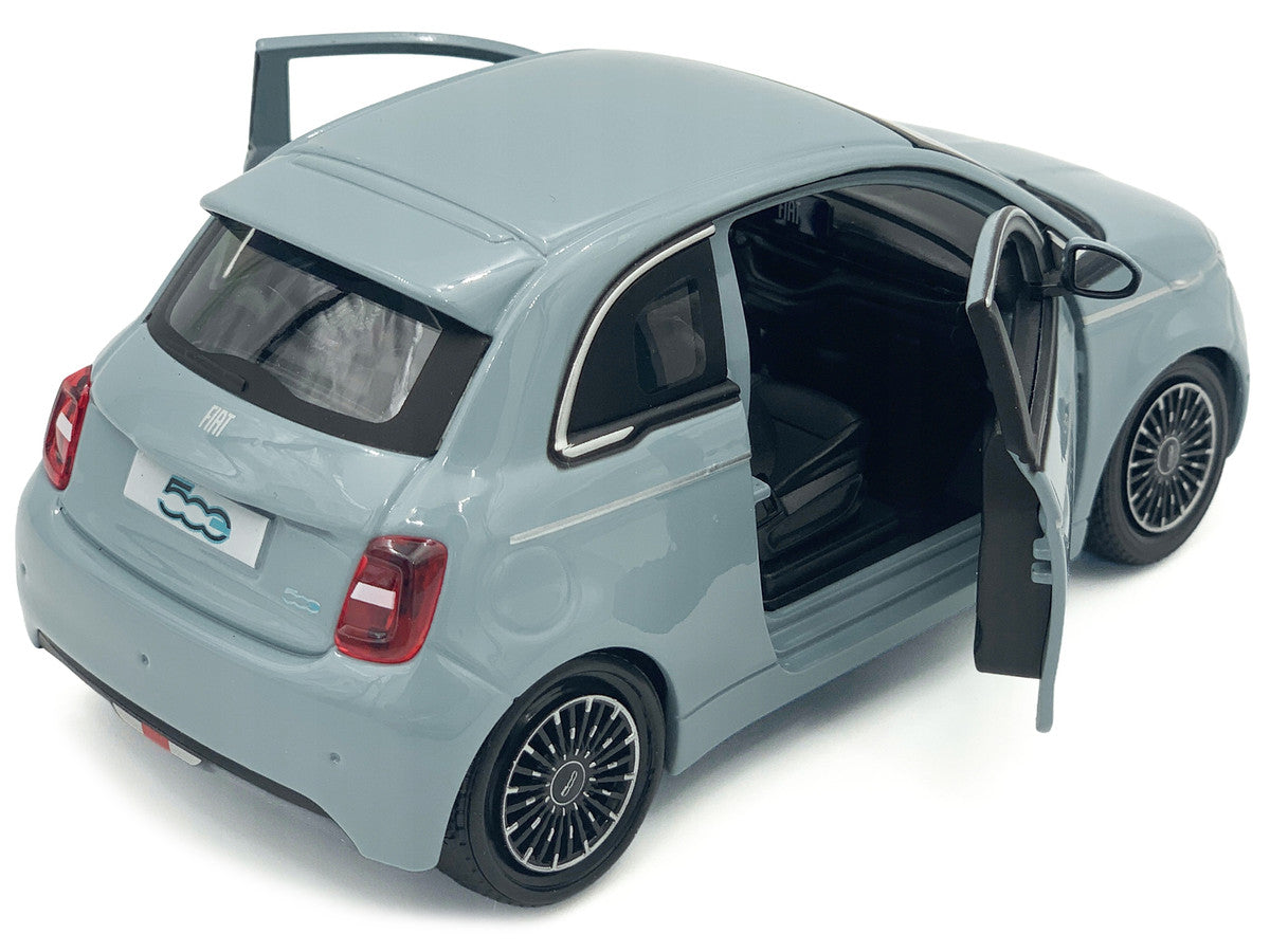 2023 Fiat 500e Light Blue 1/24 Diecast Model Car by Bburago by Bburago