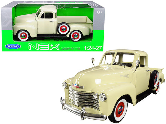 1953 Chevrolet 3100 Pickup Truck Cream 1/24-1/27 Diecast Model Car by Welly by Welly