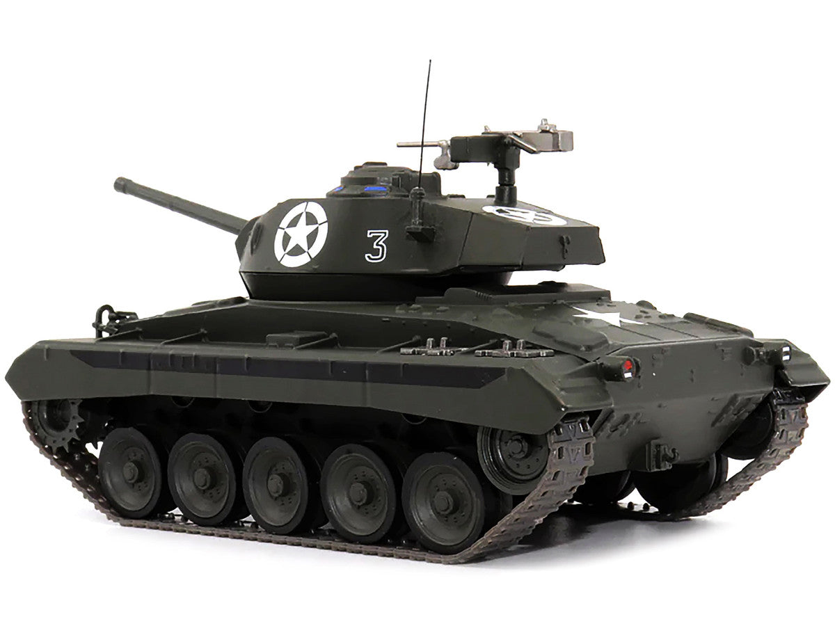M24 "Chaffee" Tank #3 "U.S.A. 1st Armored Division Italy April 1945" 1/43 Diecast Model by AFVs of WWII by AFV's of WWII
