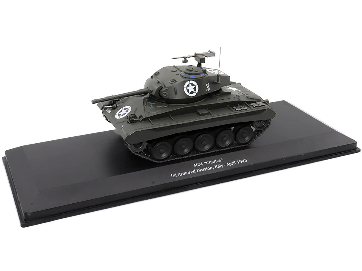 M24 "Chaffee" Tank #3 "U.S.A. 1st Armored Division Italy April 1945" 1/43 Diecast Model by AFVs of WWII by AFV's of WWII