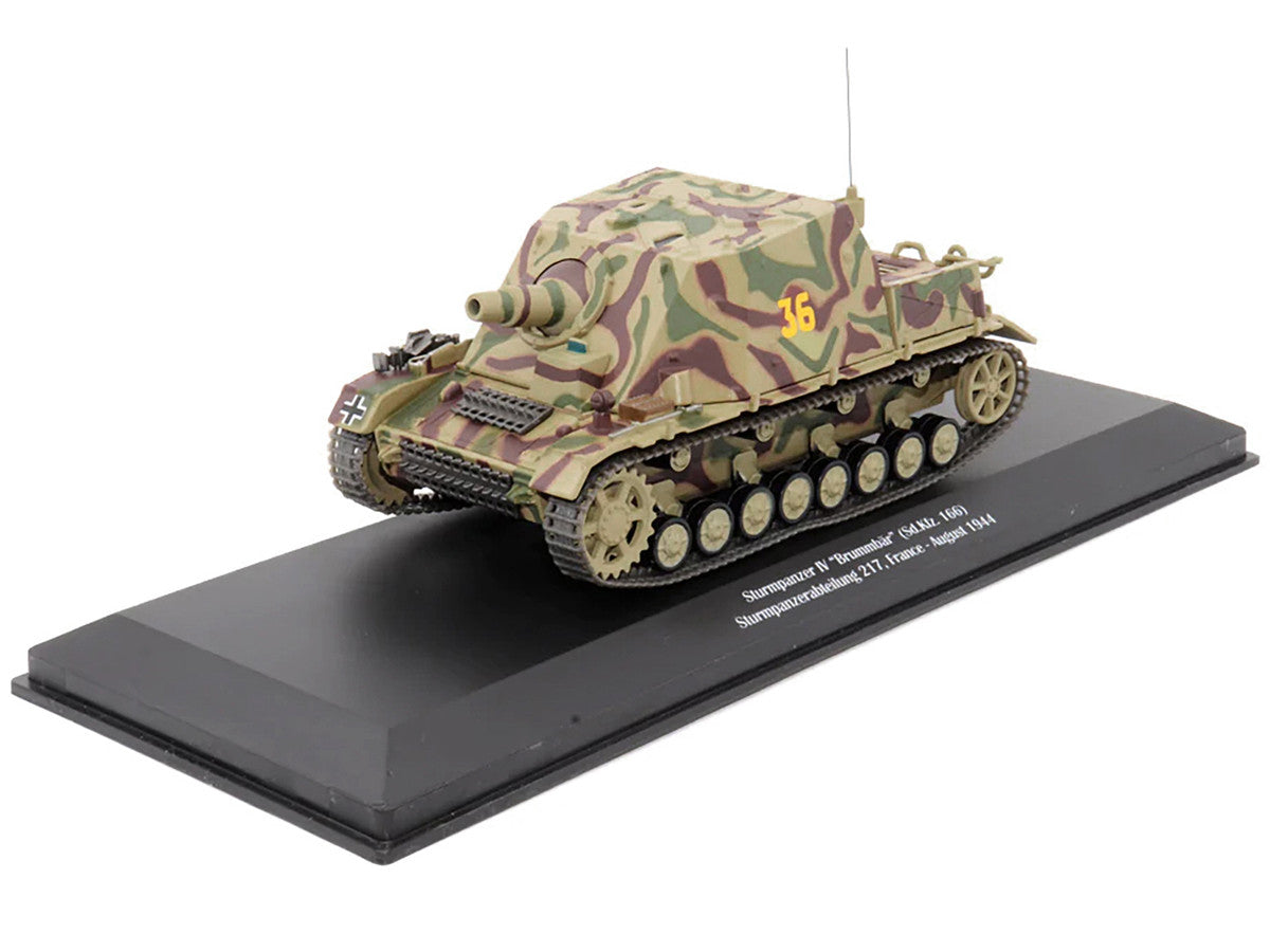 German Sd. Kfz. 166 "Sturmpanzer IV" "Brummbar" #36 "Germany Sturmpanzerabteilung 217 France August 1944" 1/43 Diecast Model by AFVs of WWII by AFV's of WWII
