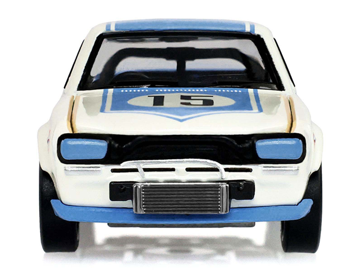 1972 Nissan Skyline 2000 GT-R (KPGC10) RHD (Right Hand Drive) #15 Kunimitsu Takahashi "50th Victory" White with Blue Stripe "Tokyo Torque" Series 10 1/64 Diecast Model Car by Greenlight by Greenlight