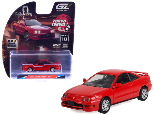 1994 Acura Integra GS-R Milano Red "Tokyo Torque" Series 10 1/64 Diecast Model Car by Greenlight by Greenlight