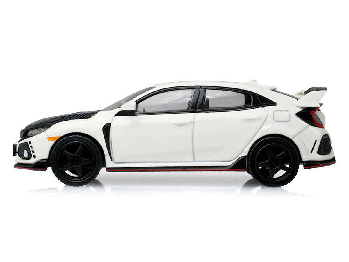 2018 Honda Civic Type-R (FK8) RHD (Right Hand Drive) Championship White with Carbon Hood "Tokyo Torque" Series 10 1/64 Diecast Model Car by Greenlight by Greenlight