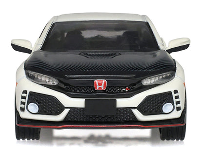 2018 Honda Civic Type-R (FK8) RHD (Right Hand Drive) Championship White with Carbon Hood "Tokyo Torque" Series 10 1/64 Diecast Model Car by Greenlight by Greenlight