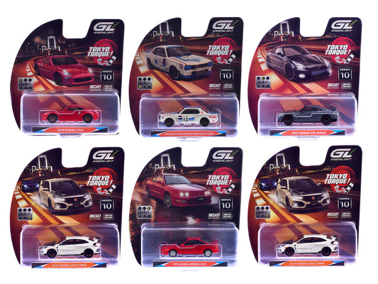 "Tokyo Torque" Series 10 Set of 6 pieces 1/64 Diecast Model Cars by Greenlight by Greenlight