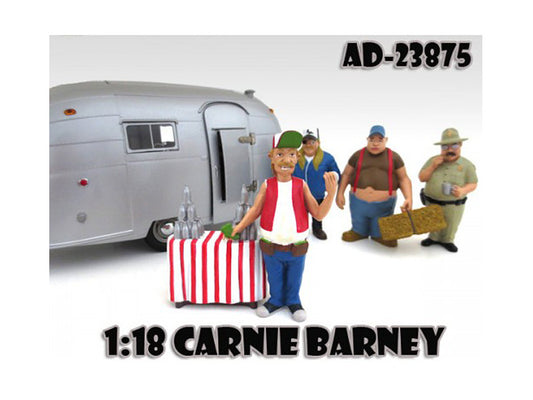 Carnie Barney "Trailer Park" Figure For 1:18 Diecast Model Cars by American Diorama by American Diorama
