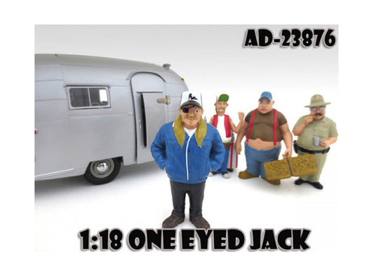 One Eyed Jack "Trailer Park" Figure For 1:18 Scale Diecast Model Cars by American Diorama by American Diorama