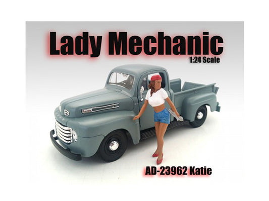 Lady Mechanic Katie Figurine for 1/24 Scale Models by American Diorama by American Diorama