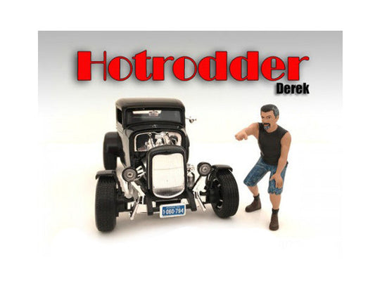 "Hotrodders" Derek Figure For 1:18 Scale Models by American Diorama by American Diorama