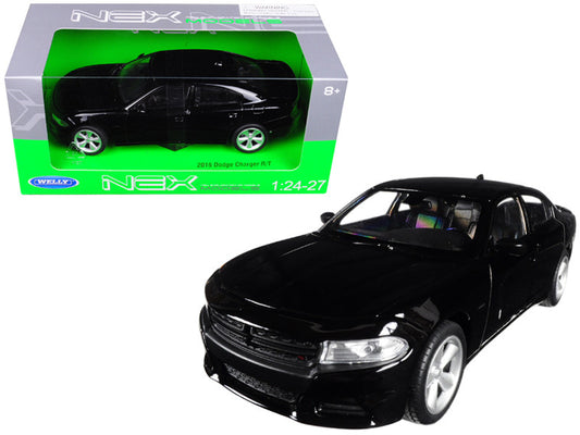 2016 Dodge Charger R/T Black "NEX Models" 1/24-1/27 Diecast Model Car by Welly by Welly