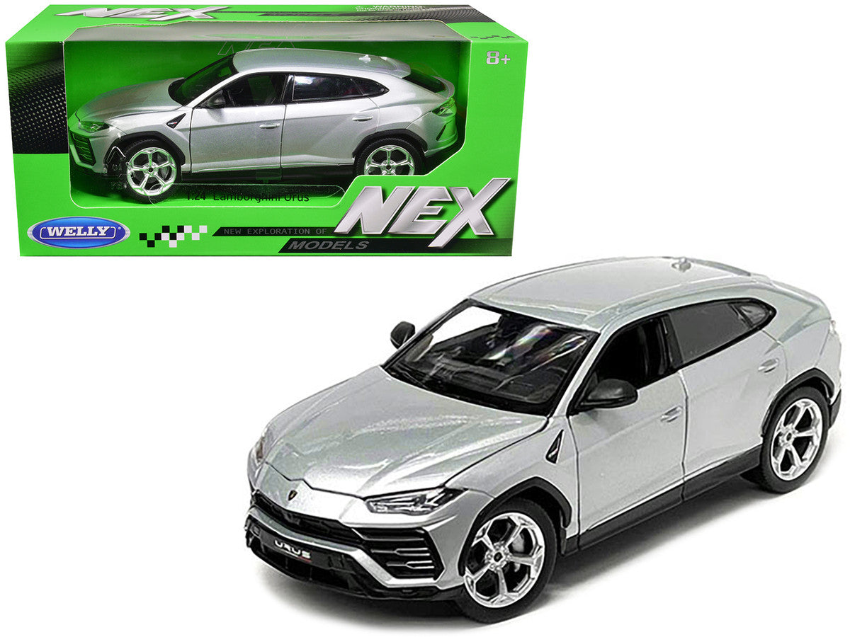 Lamborghini Urus Gray Metallic "NEX Models" 1/24 Diecast Model Car by Welly by Welly
