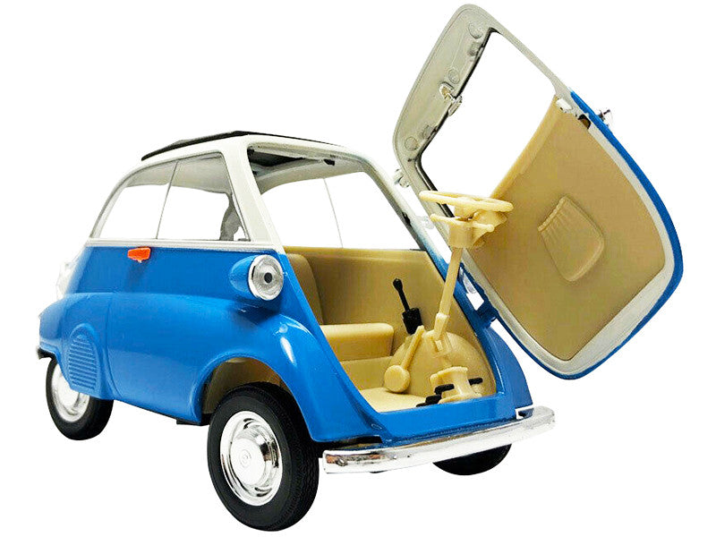 BMW Isetta Blue and White "NEX Models" 1/18 Diecast Model Car by Welly by Welly