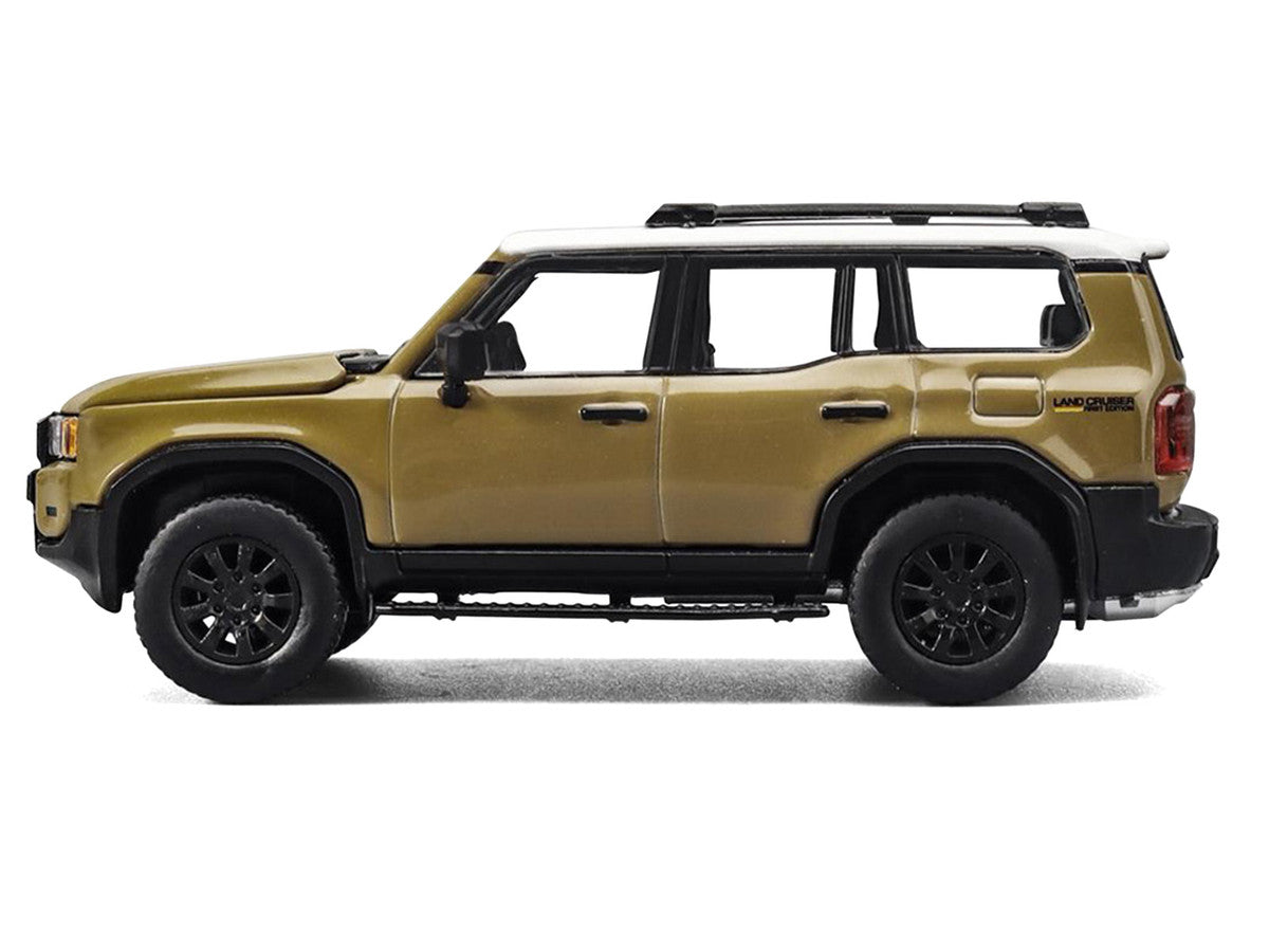 Toyota Land Cruiser 250 Sand with White Top 1/64 Diecast Model Car by Trends Hobby by Trends Hobby