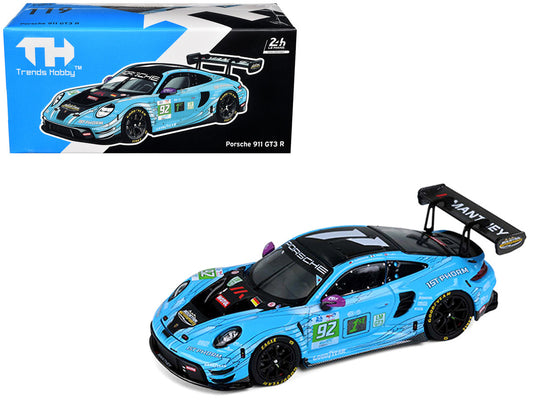 Porsche 911 GT3 R (992) #92 Ryan Hardwick - Richard Lietz - Riccardo Pera "Manthey 1st Phorm" LMGT3 Class Winner "24 Hours of Le Mans" (2025) 1/64 Diecast Model Car by Trends Hobby-0