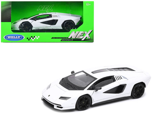 Lamborghini Countach LPI 800-4 White "NEX Models" Series 1/24 Diecast Model Car by Welly by Welly