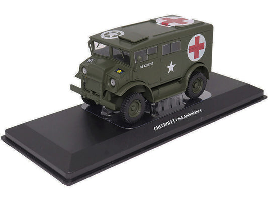 Chevrolet C8A Ambulance Olive Drab "United States Army" 1/43 Diecast Model by Militaria Die Cast by Militaria Die Cast