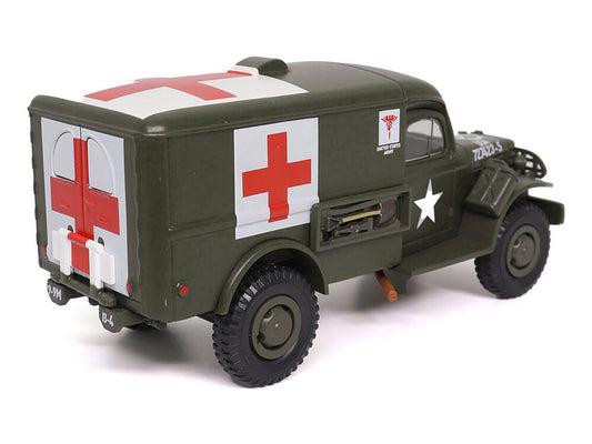 Dodge WC54 Ambulance Olive Drab "United States Army" 1/43 Diecast Model by Militaria Die Cast by Militaria Die Cast