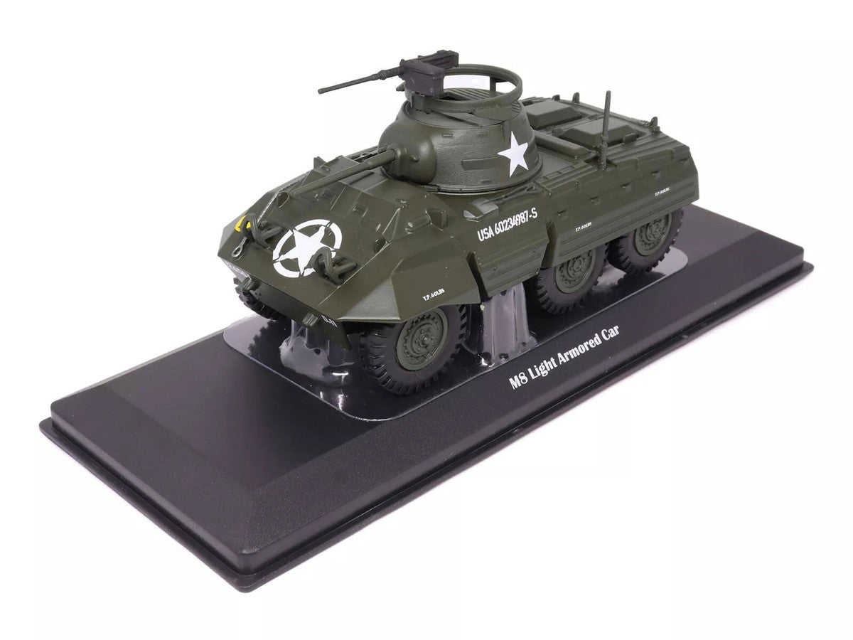 M8 Light Armored Car Olive Drab "United States Army" 1/43 Diecast Model by Militaria Die Cast by Militaria Die Cast