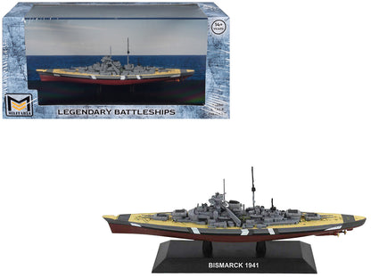 Bismarck Battleship "German Navy" (1941) "Legendary Battleships" Series 1/1250 Diecast Model by Militaria Die Cast by Militaria Die Cast