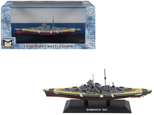 Bismarck Battleship "German Navy" (1941) "Legendary Battleships" Series 1/1250 Diecast Model by Militaria Die Cast by Militaria Die Cast
