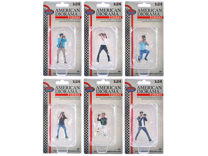 "Photographers" 6 piece Figure Set for 1/24 Scale Models by American Diorama by American Diorama