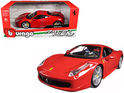 Ferrari 458 Italia Red 1/24 Diecast Model Car by Bburago by Bburago