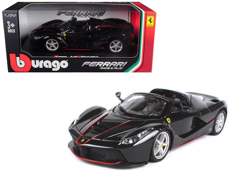 Ferrari LaFerrari F70 Aperta Black 1/24 Diecast Model Car by Bburago by Bburago
